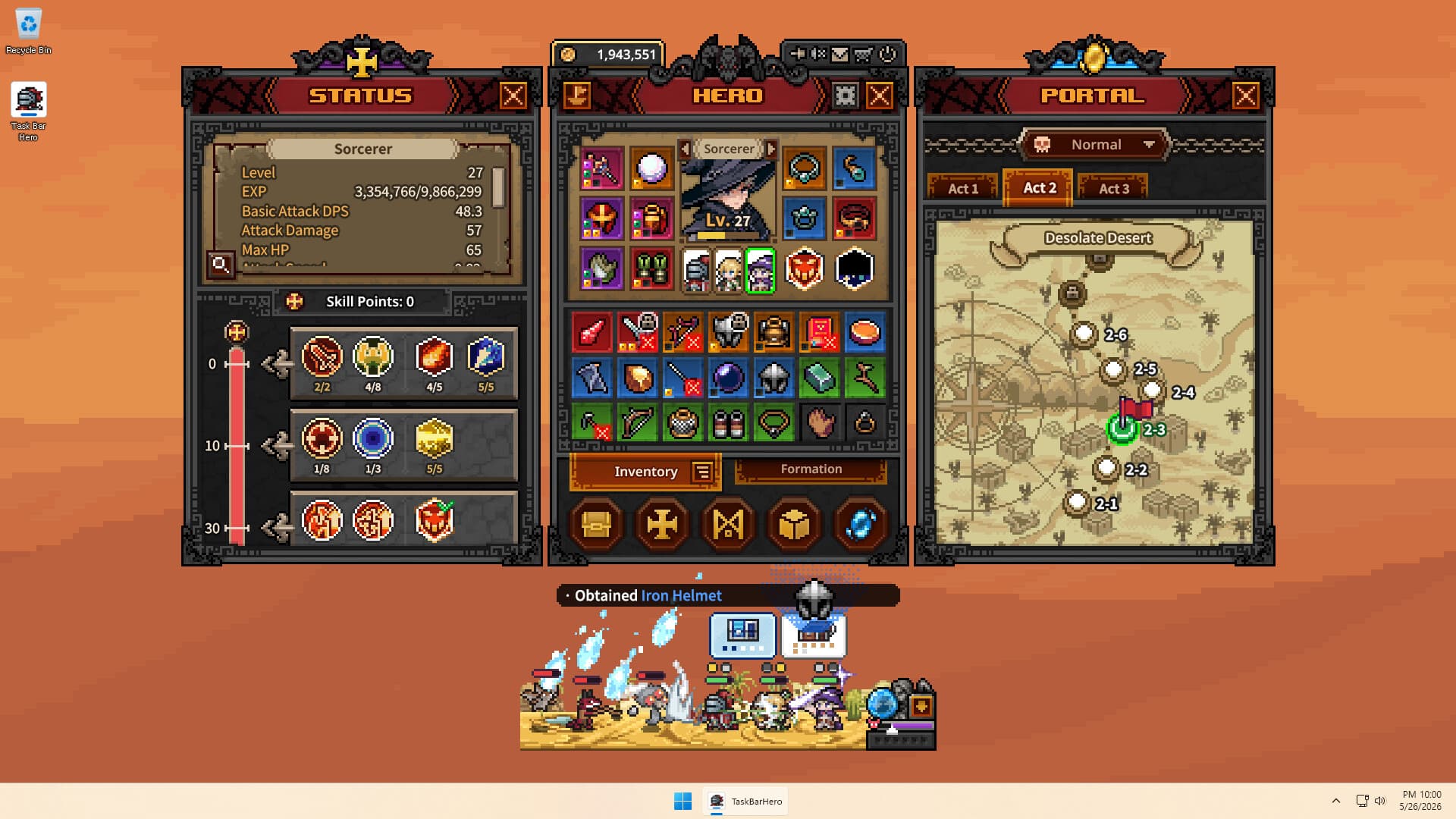 TBH item inventory showing rarity tiers